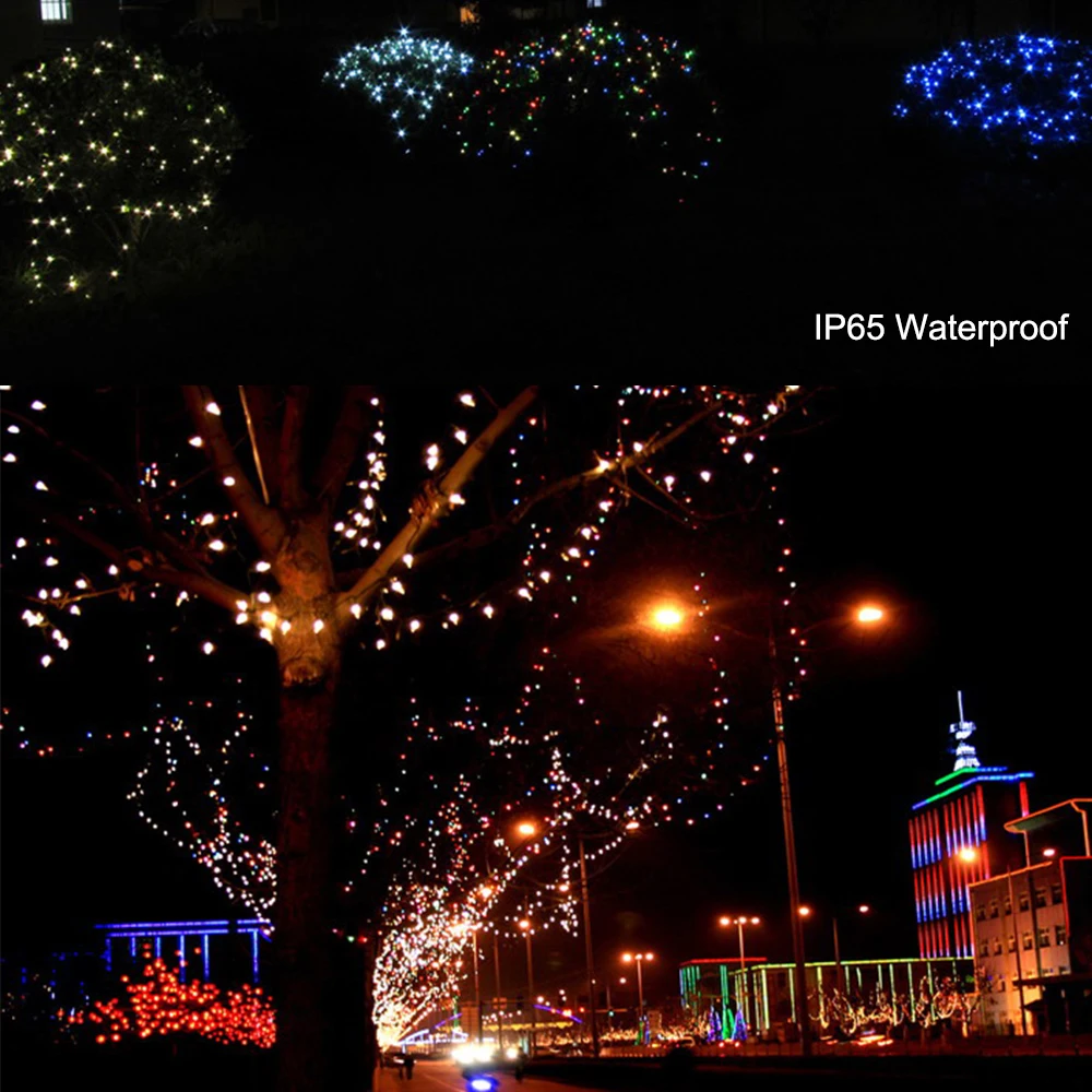 Solar powered LED String Fairy Lights 7M 12M 22M Solar String Light for Outdoor Garden party Christmas Xmas Light decoration in LED String from Lights
