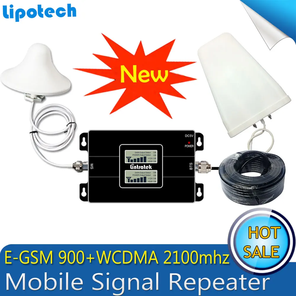 

Dual Band 900 EGSM(Band 8) & 2100 UMTS(Band 1) Signal Booster E-GSM 900mhz 3G WCDMA 2100mhz Cellphone Cellular Signal Repeater