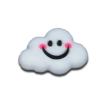 

5pcs BPA Free Silicone Beads Smiling Cloud Shape Baby Teether DIY Making Jewelry Necklace Beads Teething Toys Baby Accessories