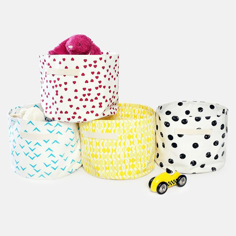 

4 colors cute bag Cartoon printed fashion children room decoration toy storage