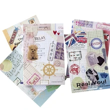 4 пачки/лот оригинальная открытка в коробке с коллажем время креативная открытка на день рождения Подарочная открытка или для поздравительных и вечерние