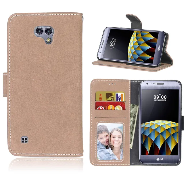 Best Offers For LG X Cam Case Luxury PU Leather Cover Wallet Case For LG X Cam K580 K580DS Flip Protective Phone Cases Back Cover Skin Bag