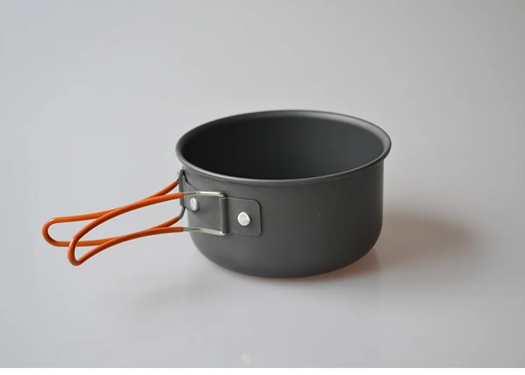 2pcs/Set 1-2 Person Aluminium Alloy Outdoor Camping Tableware Portable Cookware Bowl Pots Pan Set for Camping Hiking Picnic BBQ 2pcs/Set 1-2 Person Aluminium Alloy Outdoor Camping Tableware Portable Cookware Bowl Pots Pan Set for Camping Hiking Picnic BBQ