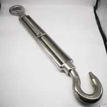 1 шт. M20 Нержавеющая сталь 304 Регулируемая цепочка такелаж и глаз фаркоп серебристого цвета на выбор