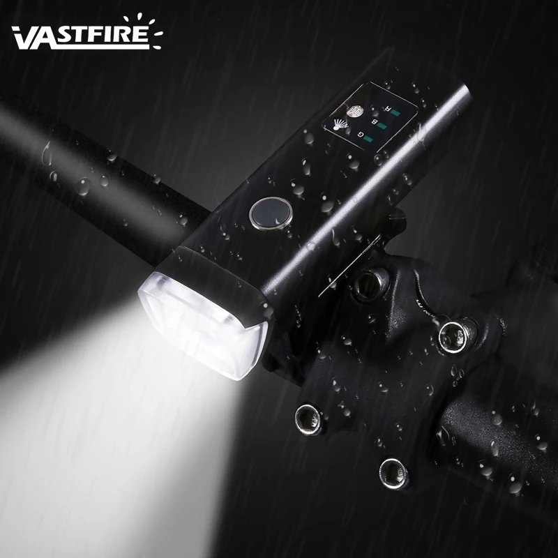 

VASTFIRE 4 Mode Bike Front Light Induction Bicycle Bright Light USB Charging Flashlight Cycling Waterproof Torch Bike Headlight
