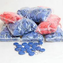 TK4100 № 5 брелков 100 шт. Водонепроницаемый ID Брелоки RFID 125 кГц Близость ключевых кольцо карты Управление доступом посещаемости карты