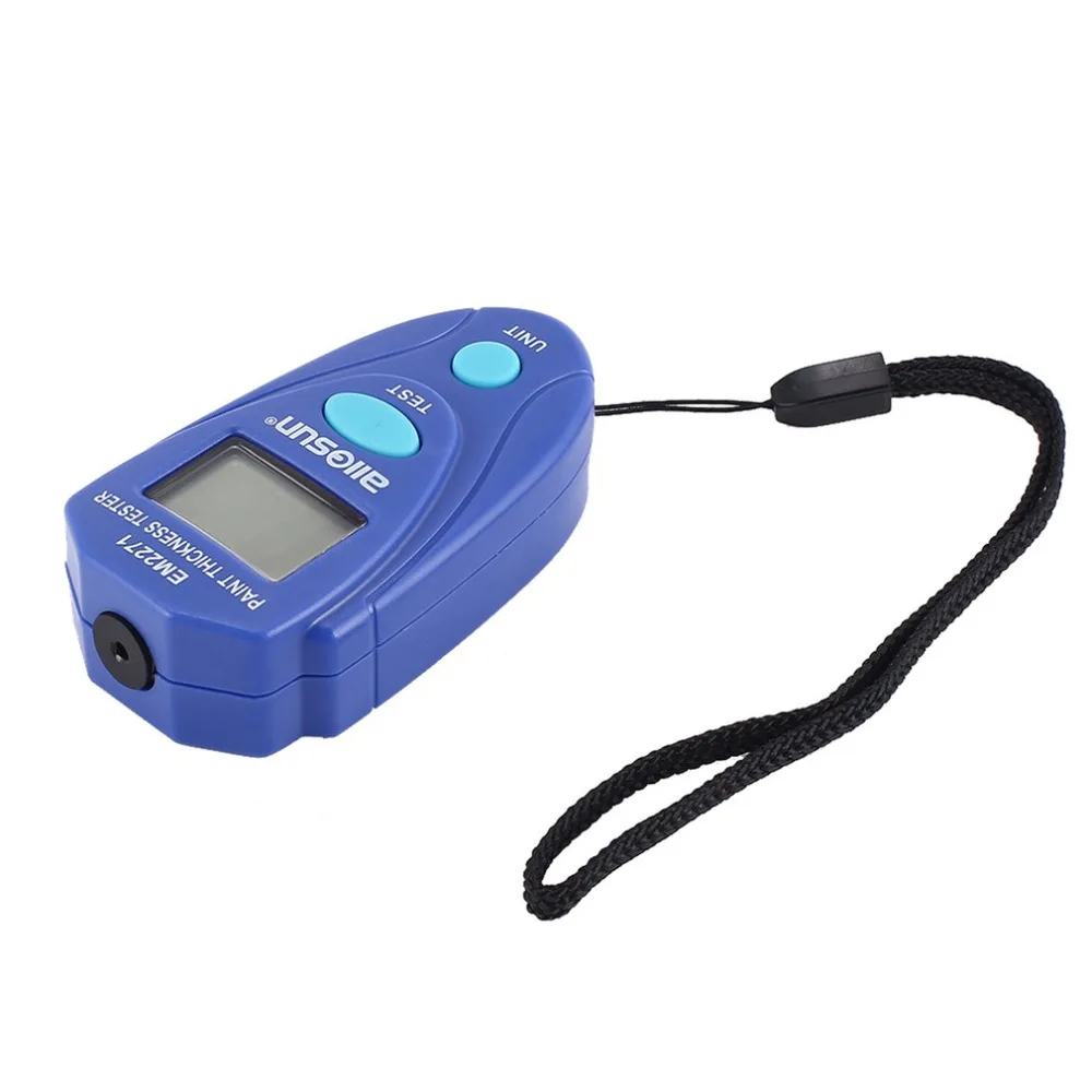 Allsun EM2271 Mini LCD 0 ~ 2 мм/0 80 мил цифровая автомобильная краска измеритель толщины