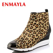 Airfour New Ankle Boots for Women High Heels Wedges Shoes Woman Sexy Leopard Platform Winter Boots Zippers Shoes Fashion Boots Airfour New Ankle Boots for Women High Heels Wedges Shoes Woman Sexy Leopard Platform Winter Boots Zippers Shoes Fashion Boots