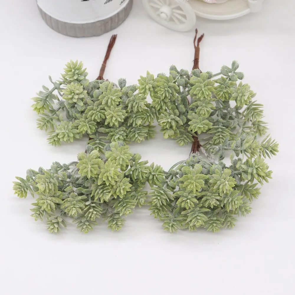 6 шт. мини-искусственные растения, искусственные цветы для свадьбы, Рождественский Декор, сделай сам, скрапбукинг, венок, искусственные цветы