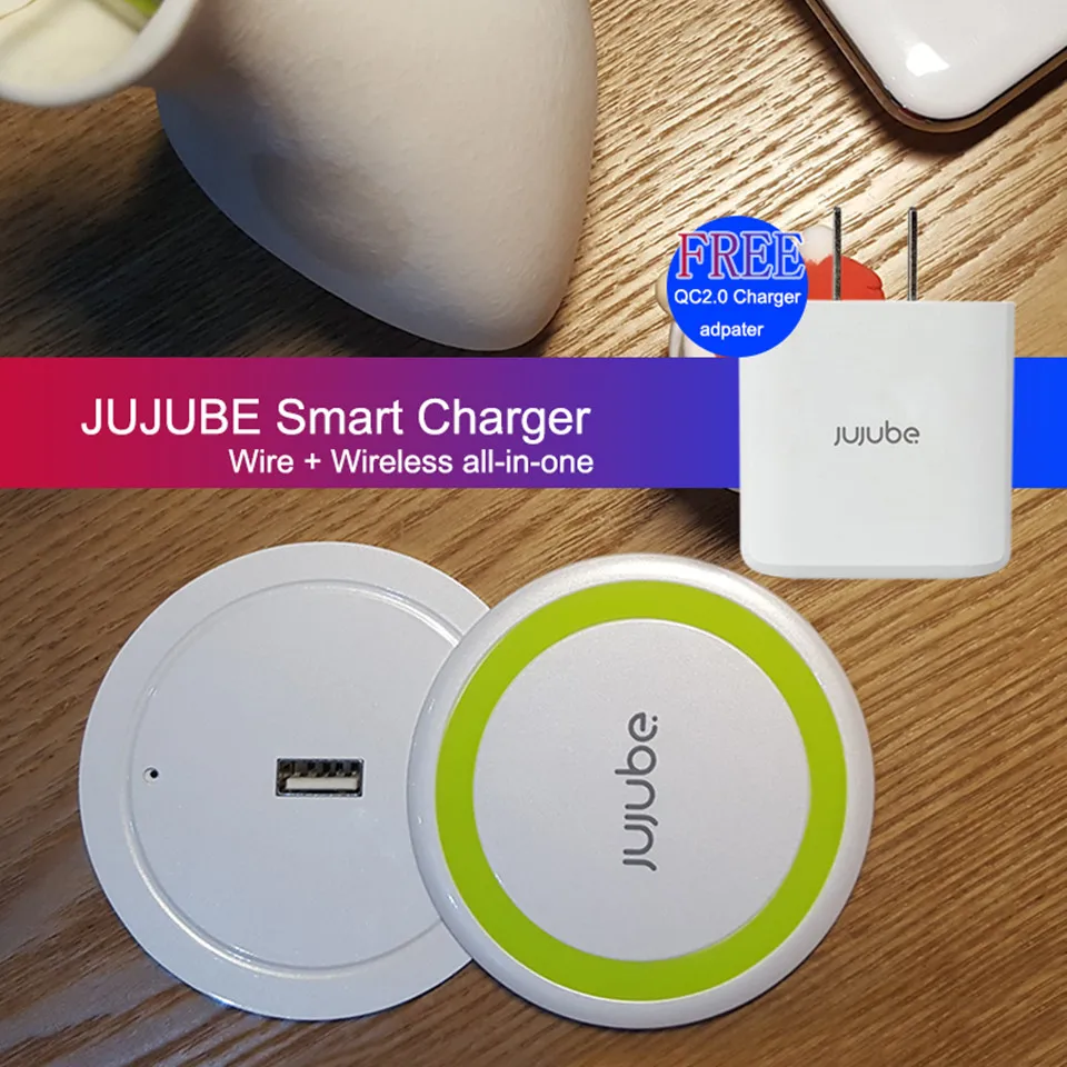 

Qi Wireless Charger For Apple iPhone 8 / 8 Plus / X Wireless Phone Fast Charger Charge USB Charging For Samsung Galaxy S8 S7 18W
