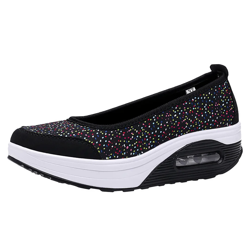 2019 Women's beach shoes thick bottom round head light wedge with shallow mouth increased shoes comfortable ladies shoes 40J25 (3)