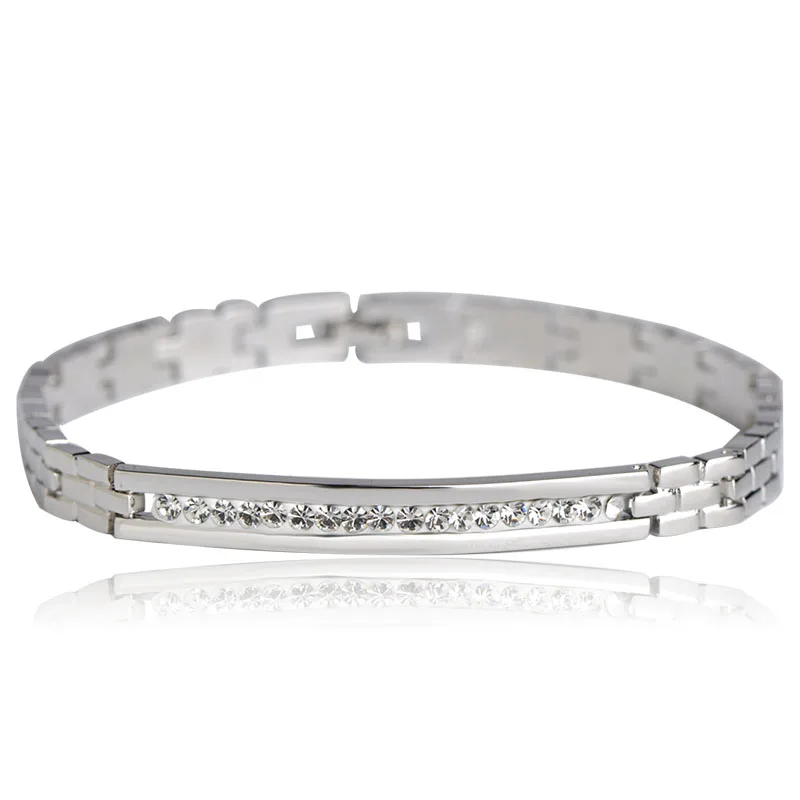 Новое Прибытие Из Нержавеющей Стали Браслет Для Женщин Кристалл Часы Стиль Цепи Минималистский Дизайн 18 К Позолоченные Pulseira Feminina браслет для мужчин