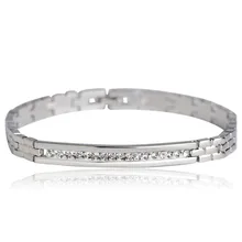 Новое Прибытие Из Нержавеющей Стали Браслет Для Женщин Кристалл Часы Стиль Цепи Минималистский Дизайн 18 К Позолоченные Pulseira Feminina браслет для мужчин