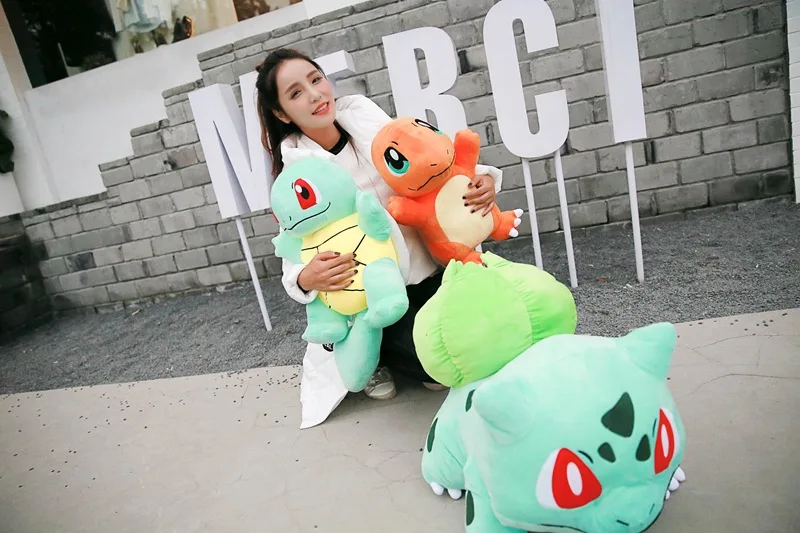 Плюшевые кукольные скины 65 см/90 см Пикачу 50 см/80 см/100 см Snorlax Charmander Squirtle Bulbasaur un-мягкая кукла плюшевые игрушки Skins SA1477