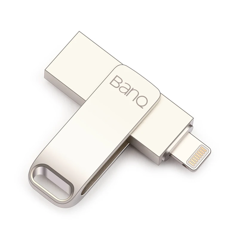 USB флеш-накопитель BanQ A6S, 32 ГБ, 64 ГБ, для iPhone 8, 7 Plus, молния, металлическая ручка, u-диск для MFi iOS10, карта памяти 128 ГБ