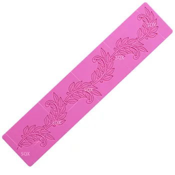 

Lace Silicone Fondant Embossing Mould Cake Gum Paste Decorating DIY Mold LS84