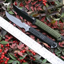 Watchman MH150 fixed blade camping hunting servival outdoor diving knife Paracord Umbrella Rope handle light weight knives