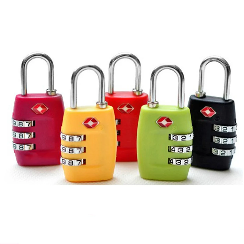 3 Digit Code Combination TSA JULY'S SONG Travel Customs Password Locks Solid Travel Accessories Zinc Alloy Luggage Locks