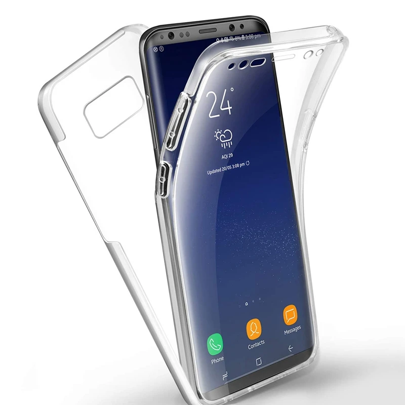 

360 Degree Full Body Shockproof Case for Samsung Galaxy S7 edge S8 S9 Plus for iphone XS MAX XR X 5 5S SE 7 8 6 6S Soft Cover
