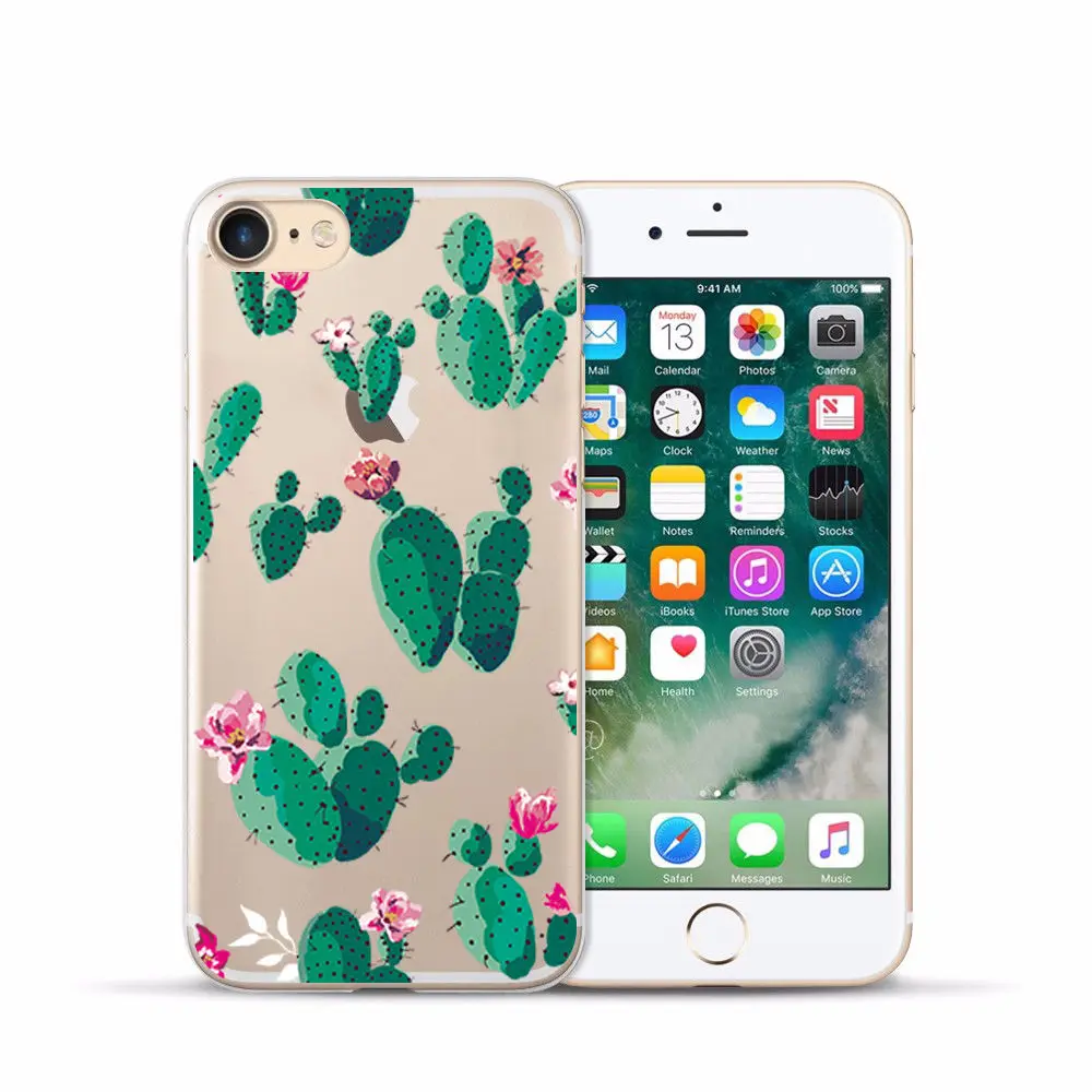 Arvin Case FOR Iphone 7 Soft Clear Protective TPU Back Cover FOR 5 5S 6 sPlus X XS Max XR Painting Silicon Cover FOR Iphone 6s (4)