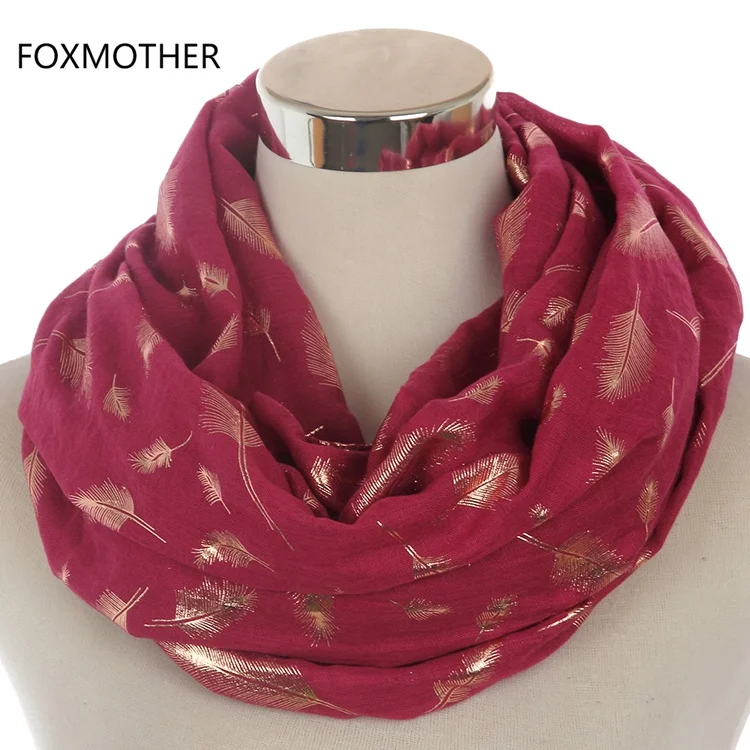 FOXMOTHER модные женские белые темно-синие желтые бронзовые фольга Серебряное перо кольцо шарфы шейный шарф блестящий платок