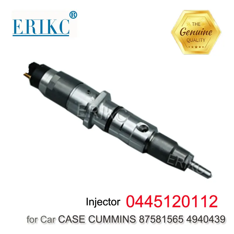 

ERIKC 0445120112 Auto Engine Parts Injector 0 445 120 112 Diesel Injection Assy 0445 120 112 for CASE CUMMINS 87581565 4940439