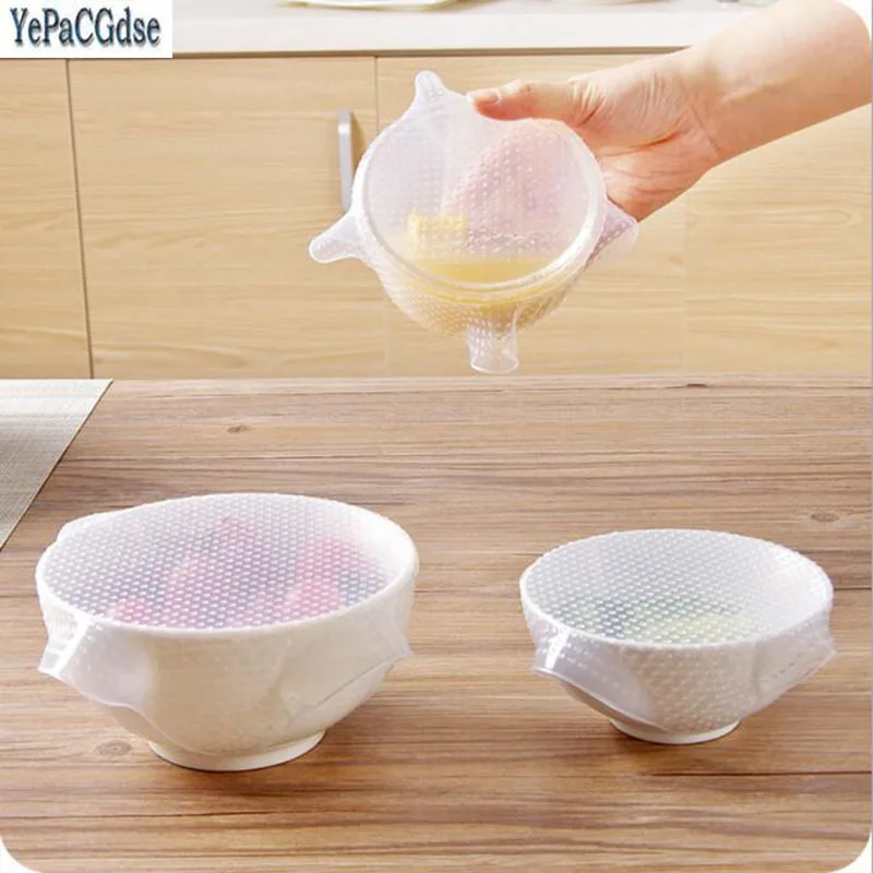 

1Pcs Different Size Silicone Sealed Cling Film Kitchen Accessories Kitchen Gadgets for The Kitchen Goods for The Kitchen Tool