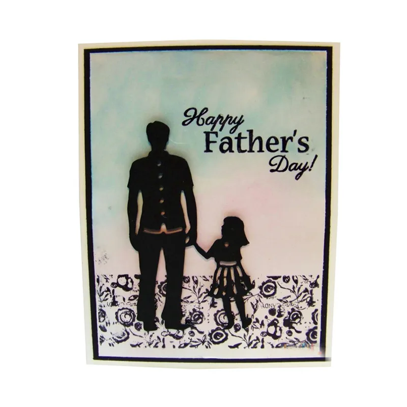 

YaMinSanNiO Happy Father's Day Metal Cutting Dies For Scrapbooking Card Making Album Embossing Crafts Diecut Christmas New 2019