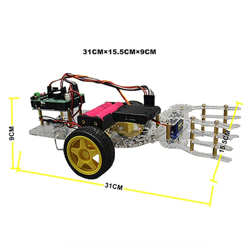 DIY Self-робот-сборщик рукоятки автомобиля с Беспроводной PS2 Remotro Управление доска RC модели игрушки для детей, подарок на день рождения