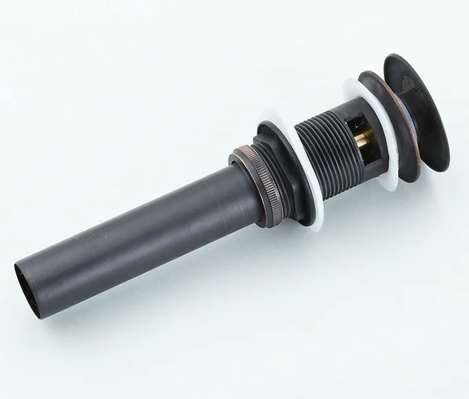 

Modern Oil Rubbed Bronze Large Round Cap Pop UP Bathroom Sink Drain With Overflow asd021