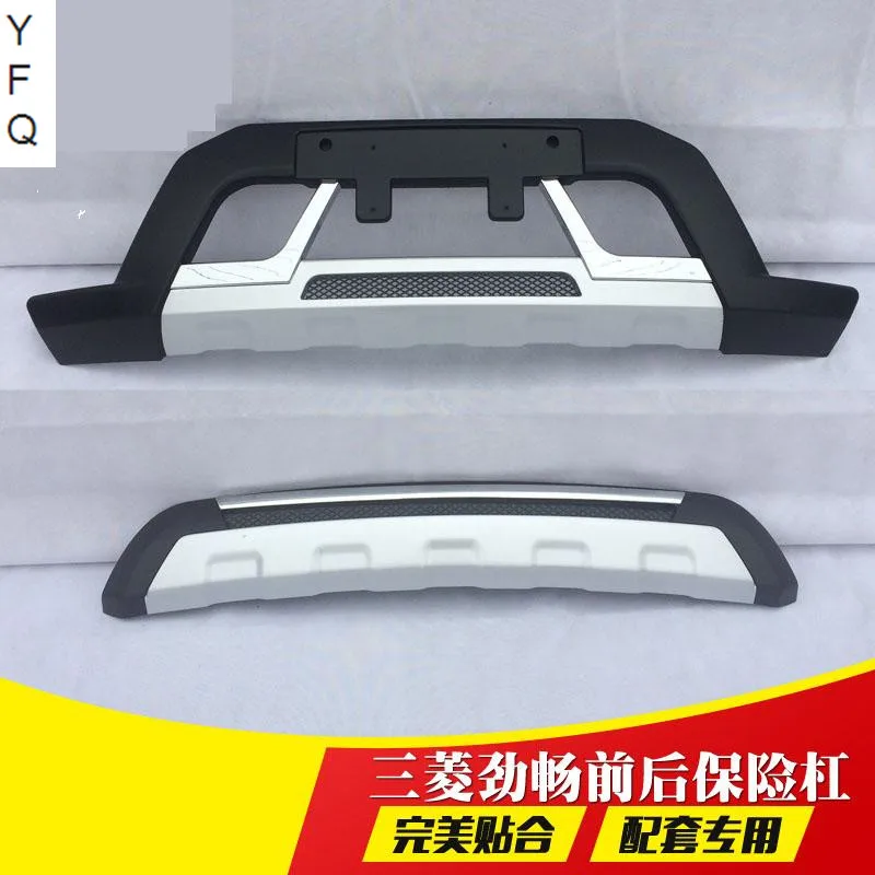 

Car-covers ABS Chrome Front + Rear bumper cover trim FIT for 2013-2015 Mitsubishi pajero sport car styling