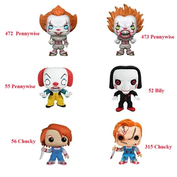 

IT Stephen King's It Pennywise Cult of Chucky Saw Billy Screan Ghostface Model Figure Decoration toy For Children Gift