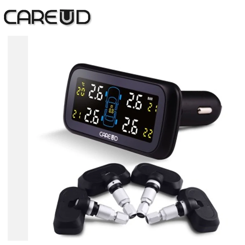 Careud U903 4 внутренние датчики r система автомобиля TPMS контроля давления в шинах