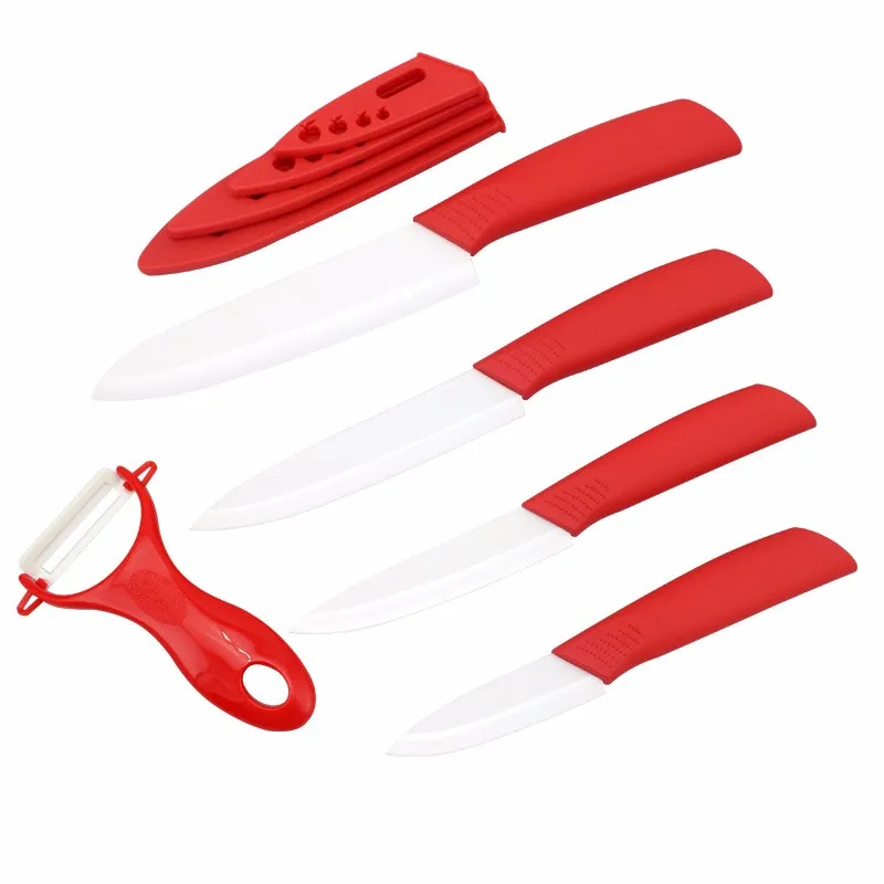 FINDKING High quality 3 4 5 6 inch Zirconia Ceramic fruit Knife set Paring knives for vegetable bread as Christmas present (6)