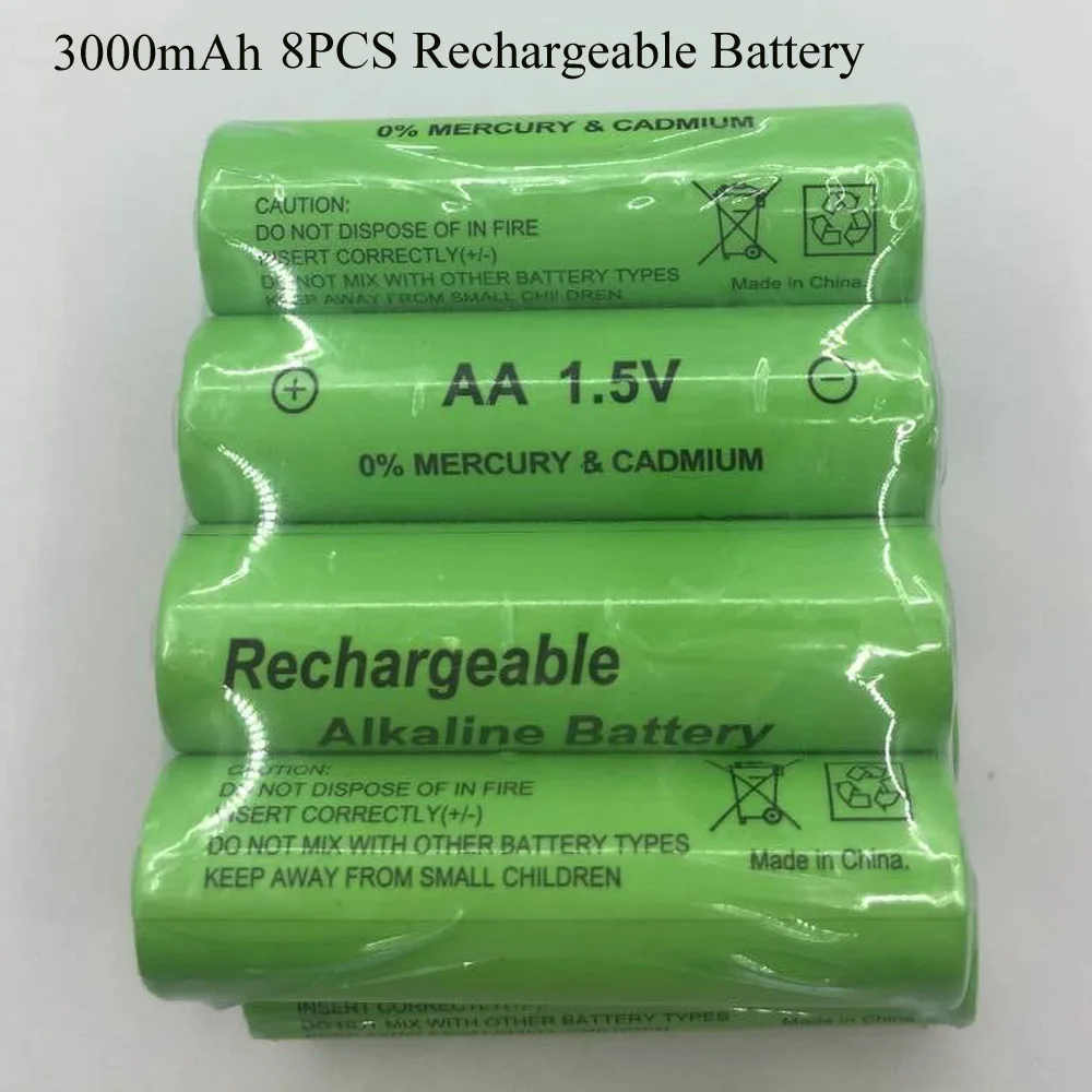 SORAVESS 2-8 шт 1,5 V перезаряжаемый AA аккумулятор 14500 mAh щелочные батареи для часов игрушки фонарик пульт дистанционного управления камера