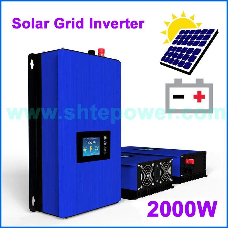 

1000W 2000W Solar Panels Battery on Grid Tie Inverter for Home PV System connected DC 45-90VDC AC 220V 230V 240V sine wave