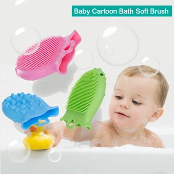 

Cute Seven-spot Ladybug Small Fish Shape Baby Hair Brush Tooth Comb Hair Washing Comb Scalp Massage Shampoo Soft Brush Head