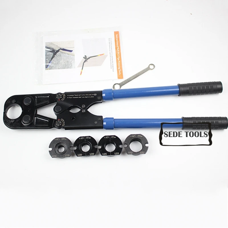 

Pex pipe Crimping Tools with telescopic handle TH and U16-32mm