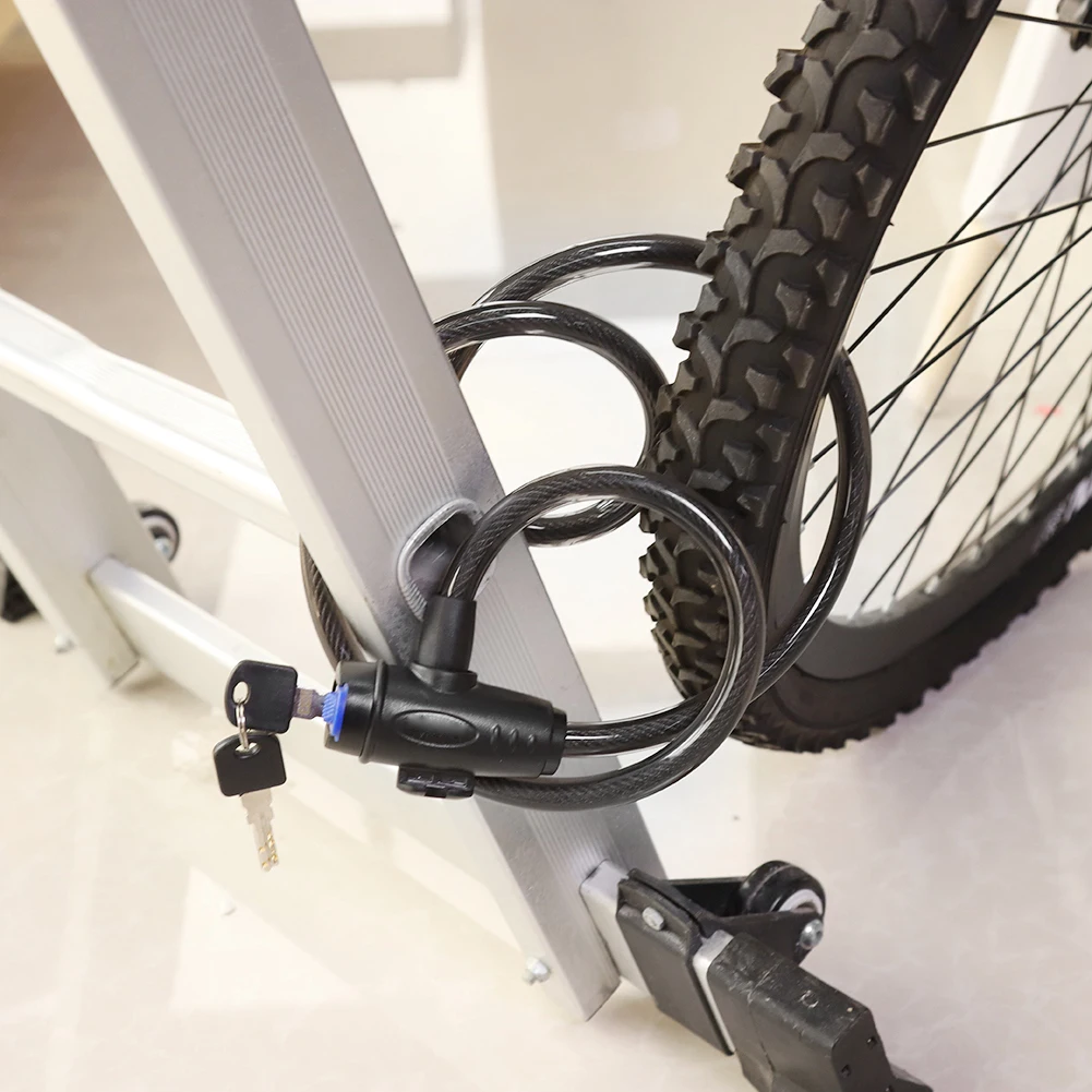 ПВХ горный велосипед длинный стальной, для проволоки замок велосипедный замок безопасности Противоугонный замок с поддержкой