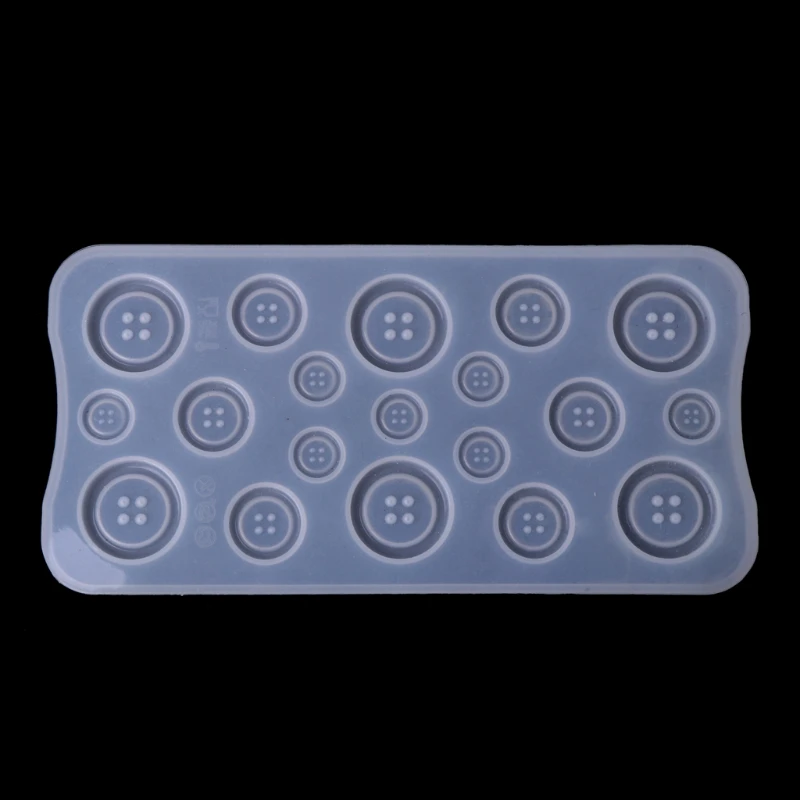 

New JAVRICK DIY Button Clear Silicone Mold Making Jewelry Casting Epoxy Mould Craft Tool