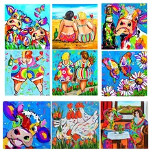 Полный Циркулярный Алмазный 5D DIY Алмазная картина фото на заказ "Цветная живопись" 3D вышивка крестиком Декор