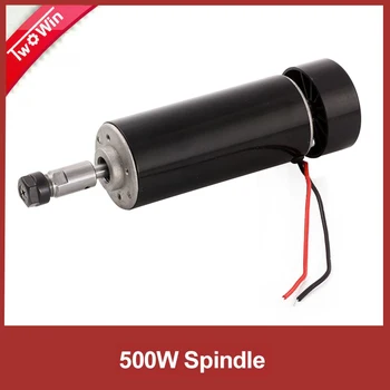 

High Quanlity 500W Cnc Spindle Motor ER11 Collet Air Cooling Machine Tool 52MM DC Milling Motor Router spindel Free Shipping