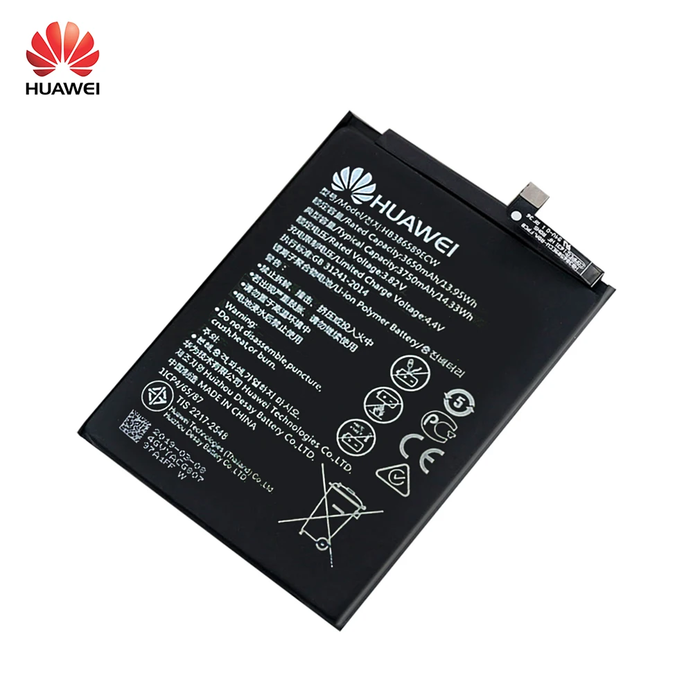 Сменный аккумулятор Hua Wei HB386589ECW сменный с реальной емкостью для Huawei Honor 8X View 10 Lite