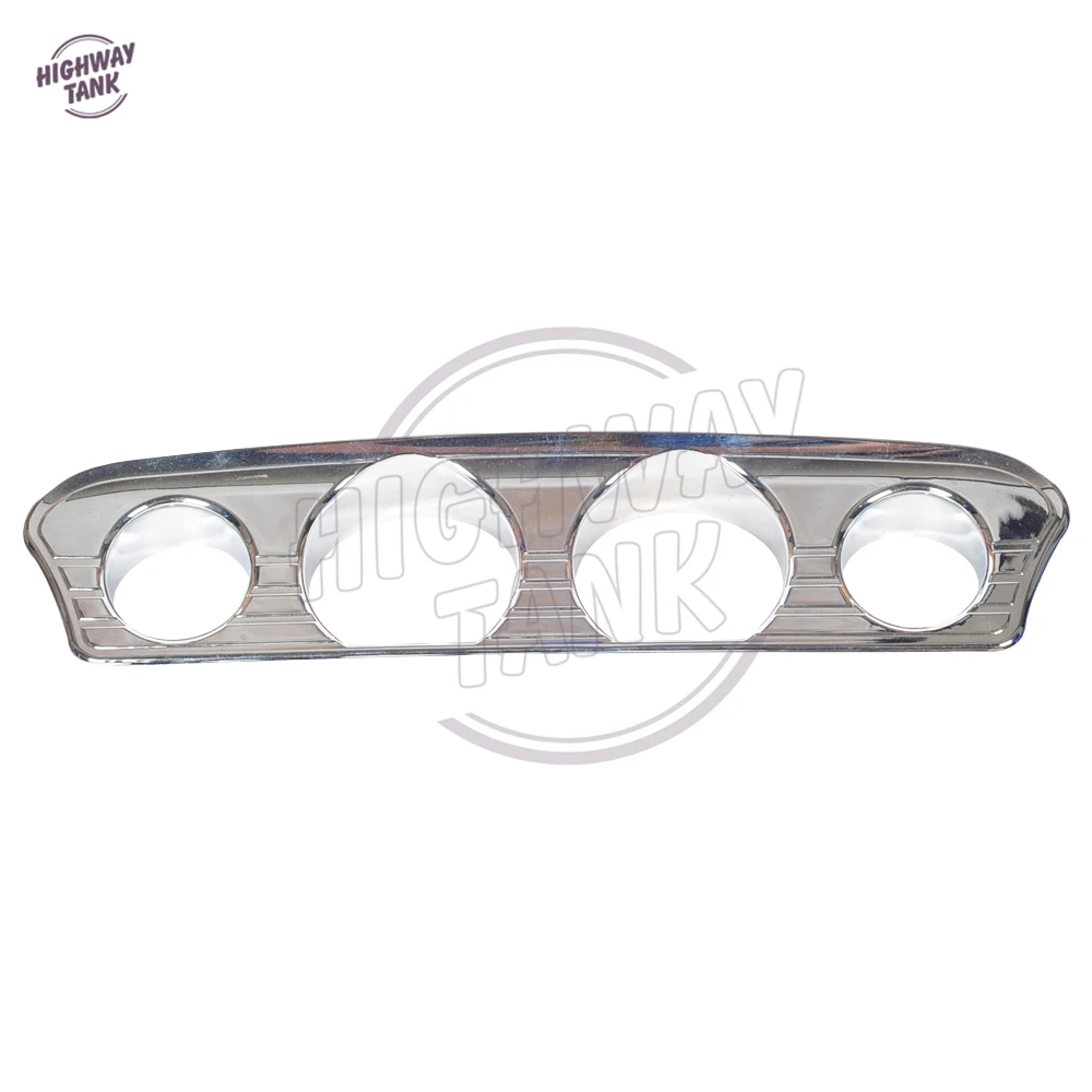 

Chrome Motorcycle Tri-Line Gauge Trim Speedometer Cover case for Harley Touring Electra Street Glide Trike 2014-2017
