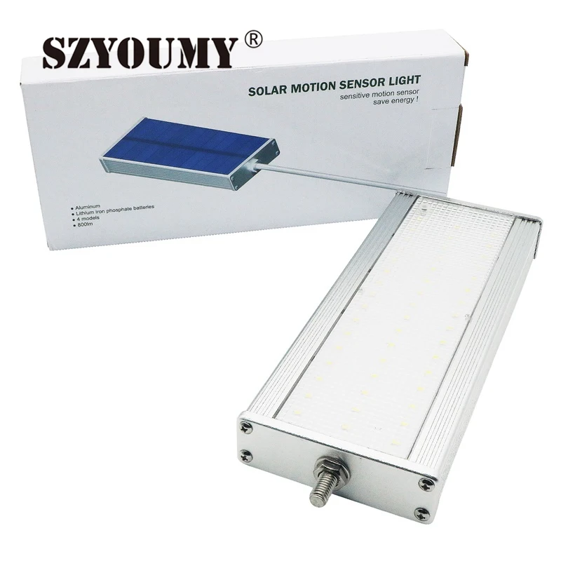 

SZYOUMY 48 LEDs Microwave Radar Motion Sensor Solar Light 1000LM Outdoor Waterproof Security Lamp For Patio Yard Garden 50PCS
