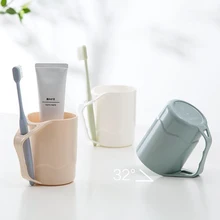 390 мл стакана воды кружки Экологичные пластиковая зубная щетка держатель дома небьющаяся кружка Чай Кофе Молоко чашки Кружка для полоскания