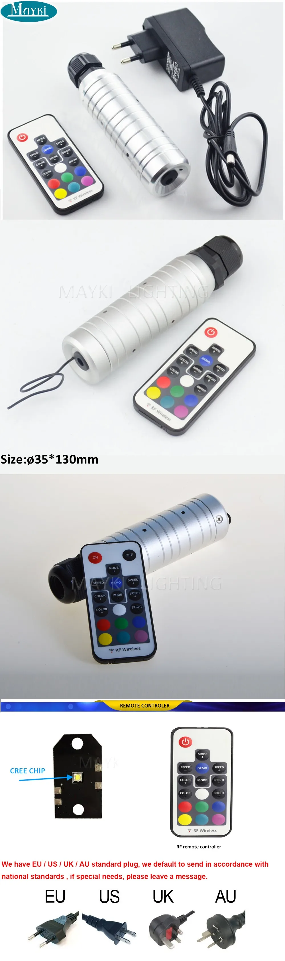 Mini size Cree chip 6W RGB LED, mini led light illuminator for fiber optc sky star light