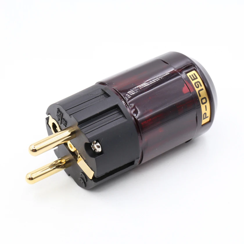 2 pieces P-079E Schuko plug EU version power plugs for audio power cable