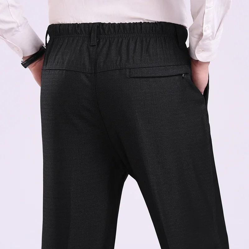 Хит, уличные мужские брюки с эластичной резинкой на талии для дедушки, для пожилых мужчин, толстые, свободные, с высокой талией, для глубокого папы, толстые, длинные штаны, штаны размера плюс, 7XL