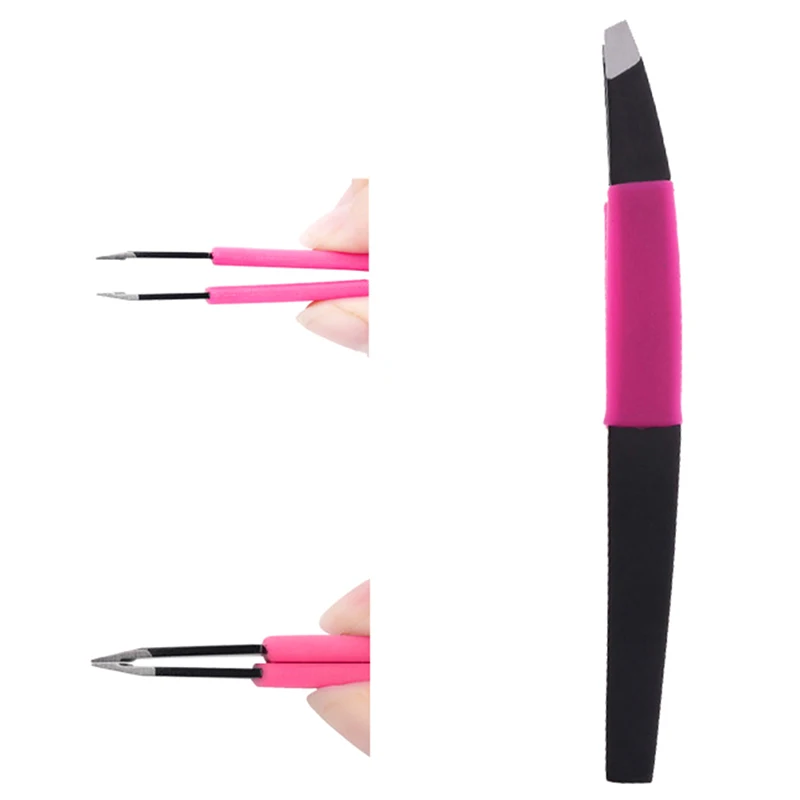 1pc Eyebrow Tweezer Stainless Steel Eyelash Extension Tweezers Eye Hair Removal Lady Face Makeup Tools Beauty New Arriva | Красота и